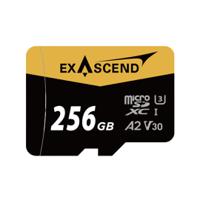 ex256gusdu1 Exascend 256 GB MicroSDXC Micro SD Card, A2, Class 10, UHS-1 (U3), V30