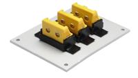 106-652 RS PRO Standard Size Thermocouple Connector Panel for Use with Thermocouple K, RoHS Standard