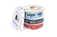 553-40950 HellermannTyton TULT Heat Shrink Cable Marker, Yellow, Pre-printed "Continuous Tube", 3 → 9mm Cable, for