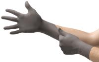 93250070 Ansell 93-250 Grey Powder-Free Nitrile Disposable Gloves, Size S, 100 per Pack