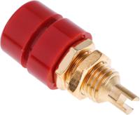 930166701 Hirschmann Test & Measurement Red Female Banana Socket, 4 mm Connector, Solder Termination, 32A, 30 V ac, 60V dc, Gold