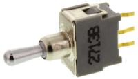 ate1e KNITTER-SWITCH Toggle Switch, PCB Mount, On-Off-On, SPDT, Through Hole Terminal, 48V