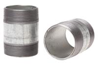 257-8050 RS PRO Galvanised Malleable Iron Fitting Barrel Nipple, Male BSPT 2in to Male BSPT 2in