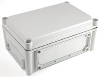 ekjb-130-g-ekjvt Fibox EK Series Grey Polycarbonate Enclosure, IP66, IP67, Flanged, Grey Lid, 280 x 190 x 130mm