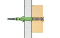 518886 Fischer Fixings Green Nylon Wall Plug, 50mm Length, 8mm Fixing Hole Diameter