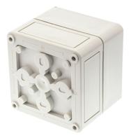 11090301 Spelsberg TK PS Series Grey Polystyrene Enclosure, IP66, Grey Lid, 94 x 94 x 81mm