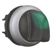 216847-m22-wrlk3-g Eaton RMQ Titan Series 3 Position Selector Switch Head, 23mm Cutout, Green Handle