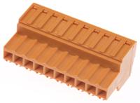 1597440000 Weidmuller, 3.5mm Pitch, BL, 10 Way, Pluggable Terminal Block, Plug, Cable Mount, Screw Down Termination,