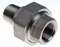 826-7144 RS PRO Stainless Steel Pipe Fitting, Straight Octagon Union, Male R 1in x Female Rc 1in