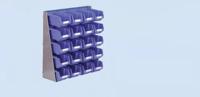 448-5360 RS PRO PP Storage Rack x 500mm x 500mm, Blue