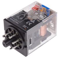 mks2pi-12vdc Omron Plug In Power Relay, 12V dc Coil, 10A Switching Current, DPDT