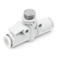 as3002fg-10a SMC AS-FG Series Tube Speed Controller, 10mm Tube Inlet Port x 10mm Tube Outlet Port, AS3002FG-10A