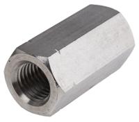 825-310 60mm Plain Stainless Steel Coupling Nut, M20, A2 304