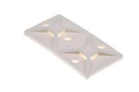 151-28469-mb4a-pa66-wh HellermannTyton Self Adhesive Natural Cable Tie Mount 28 mm x 28mm, 5.4mm Max. Cable Tie Width