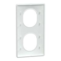s320724 Schneider Electric White, 2 Gang, Ovalis C Series