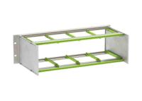 53223850hmt1-bgt-22380pi-bn Bopla Interzoll Series 3U Aluminium Subrack, 84HP, 218mm Depth