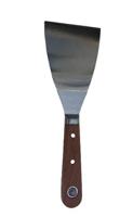 251-1187 Wood 75mm Putty Knife Scraper  With Polished Blade