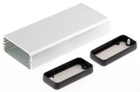 1455c1201 Hammond 1455 Series Silver Anodised Aluminium Hand Held Enclosure, , IP54, 120 x 54 x 23mm