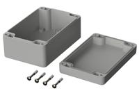 03215000 Bopla Euromas Series Grey ABS Enclosure, IP66, Flanged, Grey Lid, 120 x 80 x 55mm