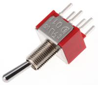 734-7034 RS PRO Toggle Switch, PCB Mount, On-(On), DPDT, Through Hole Terminal