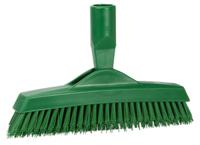 70402 Vikan Very Hard Bristle Green Scrubbing Brush, 40mm bristle length, Polyester bristle material