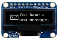mdob128032hv-ws Midas 1.04in White Passive matrix OLED Display 128 x 32pixels COB SPI Interface