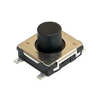 evpbt4a4a000 Panasonic Black Push Plate Tactile Switch, SPST 20 mA 2.5mm Surface Mount