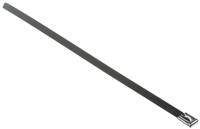 123-5029 RS PRO Cable Tie, Roller Ball, 360mm x 12 mm, Silver Stainless Steel, Pk-100
