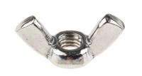 248-4343 30mm Plain Stainless Steel Wingnut, M6, A4 316