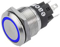 82-51531123 EAO 82 Series Illuminated Push Button Switch, Momentary, Panel Mount, 19mm Cutout, SPDT, Blue LED, 240V, IP65, IP67