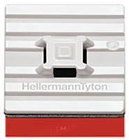 151-02977-fmb4apt-a-pa66hs-wh HellermannTyton Self Adhesive White Cable Tie Mount 28 mm x 28mm, 5.4mm Max. Cable Tie Width