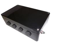 cep261690pau CE-TEK CEP Series Black Polyester Junction Box, IP66, ATEX, 160 x 90 x 260mm