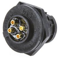 abd-04pmms-lc7001 Amphenol Industrial Circular Connector, 4 Contacts, Panel, Standard Connector, Plug, Male, IP67, Ceres Series