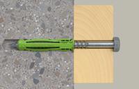 567811 Fischer Fixings Green Wall Plug, 50mm Length, 10mm Fixing Hole Diameter