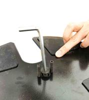 204-1767 RS PRO Red & White Steel Barrier Post