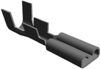 62050-2 TE Connectivity FASTON .110 Uninsulated Female Spade Connector, Receptacle, 2.79 x 0.8mm Tab Size, 0.5mm² to 1.3mm²