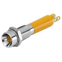 17-030352 EAO 17-03 Series Yellow Panel Mount Indicator, 24, 6 Mounting Hole Size, Plug-In Termination, IP40, IP65