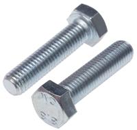 530-208 RS PRO Bright Zinc Plated Steel, Hex Bolt, M12 x 60mm