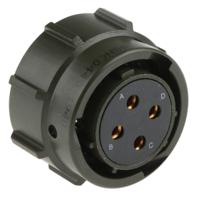 62gb-56tg14-04sn044 Amphenol Limited, 62GB 4 Way Cable Mount MIL Spec Circular Connector PlugOlive, Socket Contacts,Shell Size 14, Bayonet