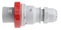 2186336 Scame IP67 Red Cable Mount 3P + E Industrial Power Plug, Rated At 63A, 415 V