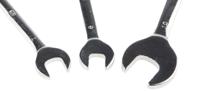 449-9549 RS PRO 3-Piece Spanner Set, 5 x 6 mm, 5.5 x 7 mm, 8 x 10 mm, Chrome Vanadium Steel