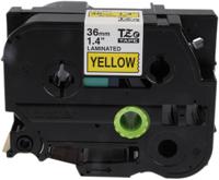 tze-661 Brother Black on Yellow Label Printer Tape, 8 m Length, 36 mm Width
