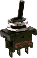 18281101 Marquardt Toggle Switch, Panel Mount, On-Off-On, SPDT, Tab Terminal