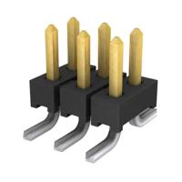 tmm-103-06-l-d-sm-p-tr Samtec TMM Series Vertical Surface Pin Header, 6 Contact(s), 2 mm Pitch, 2 Row, Unshrouded