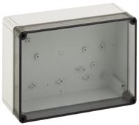 11150801 Spelsberg TK PS Series Grey Polystyrene Enclosure, IP66, Transparent Lid, 254 x 180 x 111mm