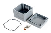 1590z080gy Hammond 1590Z Series Grey Die Cast Aluminium Alloy General Purpose Enclosure, IP68, 100 x 100 x 81mm