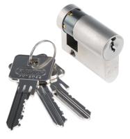 e60np-1030-kd ABUS Brass Euro Cylinder Lock, 10/30 mm (61mm)