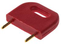 d3088-99 HARWIN Shorting Link Male Straight Red Closed Top 2 Way 1 Row 10.16mm Pitch