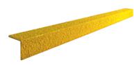 grp070004n Coba Europe Yellow Stair Nosing Glass Fibre Reinforced Plastic, Silicone Carbide Edge Protection, Solid Finish 1m x 55