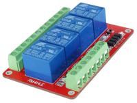 hle-relay04-5v Seeit HLE-RELAY04-5V Relay Control Card Module for Arduino, AVR, PIC, Raspberry Pi, TTL HLE-RELAY04-5V